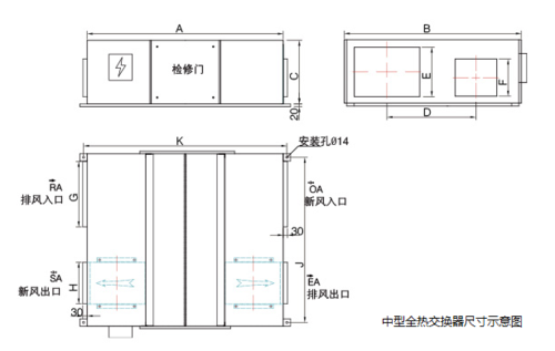 中型全热交换器 中型全热交换器